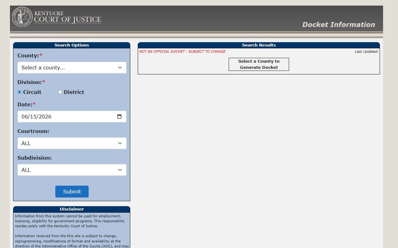 Johnson County court records after arrest public docket search